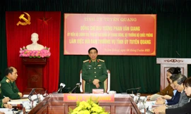Đại tướng Phan Văn Giang làm việc với Tỉnh ủy Tuyên Quang