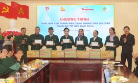 Thăm, chúc Tết hội viên Hội Cựu thanh niên xung phong tỉnh Lai Châu