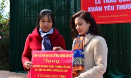 VMPCo khai xuân 2023, tặng 200 triệu cho trường học, cam kết xóa 50 nhà tạm tại Bảo Lâm, Cao Bằng