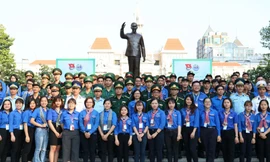 Thanh niên TP.HCM háo hức tham gia trải nghiệm tại hội trại "Tuổi trẻ giữ biển" 2023