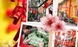 Hẻm Sài Gòn đón Tết: Nơi cờ treo rực rỡ, nồi bánh chưng đỏ lửa sưởi ấm lòng người