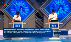 Đường Lên Đỉnh Olympia: Hai nam sinh từ Quảng Ngãi và Thanh Hóa phân thắng bại bằng câu hỏi phụ