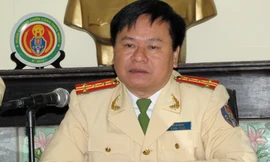 Đại tá Bùi Bá Mạnh – Phòng CSGT TP Hà Nội. Ảnh: Tuấn Nguyễn