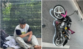 Nam thanh niên đi xe máy đâm vào chốt kiểm tra nồng độ cồn làm đại úy CSGT đa chấn thương