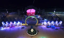 Xuyên đêm dựng sân khấu Chung khảo phía Bắc HHVN 2018