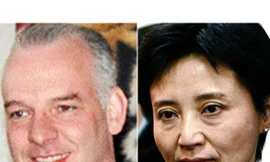 Doanh nhân người Anh Neil Heywood (bên trái) và bà Cốc Khai Lai (bên phải)