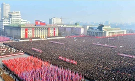 Biển người Triều Tiên thề trung thành Kim Jong-un