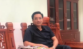 Ông Nguyễn Văn Huyến tại buổi làm việc với phóng viên