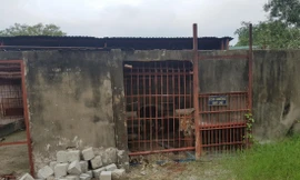 Chuồng hổ tại khu sinh thái Thanh Cảnh sơ sài