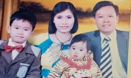 Vợ chồng Nguyễn Bá Dũng, con trai Nguyễn Bá Lại và 2 cháu nhỏ