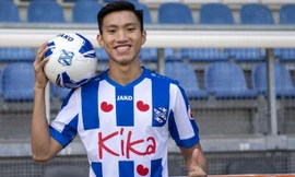 Văn Hậu trong màu áo Heereveen