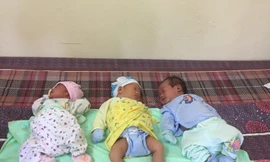 Những đứa trẻ như những thiên thần tí hon kỳ diệu thoát lưỡi hái tử thần. Ảnh tư liệu Mái Ấm