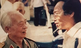 Ông Trịnh Tiến và Đại tướng Võ Nguyên Giáp