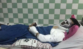 Anh Nghiêm tại Bệnh viện Đà Nẵng. Ảnh: T.T