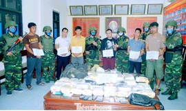 Lực lượng PCMT&TP BĐBP đấu tranh thắng lợi chuyên án 487L (9/2019), bắt 6 đối tượng, thu giữ 39 bánh heroin, 45kg ma túy tổng hợp dạng đá, 6.000 viên hống phiến, 2 khẩu súng ngắn, 50 viên đạn.