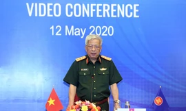 Thượng tướng Nguyễn Chí Vịnh phát biểu tại ADSOM WG, sáng 12/5