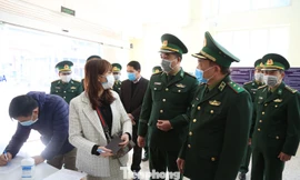 Lãnh đạo Bộ Tư lệnh Bộ đội Biên phòng kiểm tra công tác phòng chống dịch nCoV trên tuyến biên giới Lạng Sơn