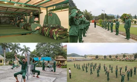 Tân binh Trung đoàn 246 gác nỗi nhớ nhà, hăng say tập luyện