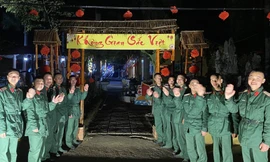 Khoảnh khắc tuyệt vời của người lính Quân đội nhân dân Việt Nam đón năm mới Giáp Thìn 2024