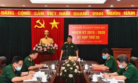 Ảnh: Đại tướng Lương Cường phát biểu tại kỳ họp, sáng 10/6