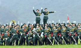 Đoàn Nghi lễ Quân đội sẽ trình diễn xếp hình nghệ thuật đặc sắc tại Điện Biên