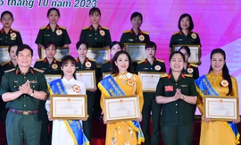 Vinh danh bóng hồng Quân đội toàn năng