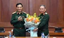 Đại tướng Phan Văn Giang dự, chỉ đạo Hội nghị bàn giao nhiệm vụ Tổng cục trưởng Tổng cục 2