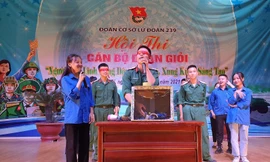 Phần thi năng khiếu tổ chức trò chơi của Đoàn cơ sở Lữ đoàn 239