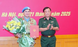 Chủ tịch nước cử Thiếu tá Sử Tấn Phi Long tới Phái bộ MINUSCA