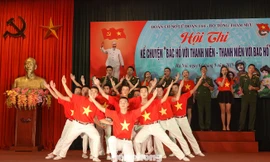 Phần thi của Liên chi đoàn Tiểu đoàn đặc nhiệm 2 về sự quan tâm, chăm lo rèn luyện và bồi dưỡng thế hệ trẻ của Bác