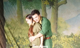 Một cảnh trong vở diễn. Ảnh: Nguyễn Minh