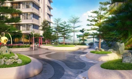 Không gian ngập tràn xây xanh.