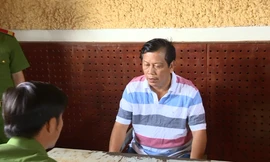 Ông Trịnh Sướng tại cơ quan công an.