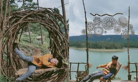 Bộ ảnh 'ngủ gật' của 9x Bình Thuận gây 'bão mạng' vì tư thế tạo dáng khó đỡ