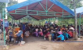 Gia đình đang tổ chức tang lễ cho nạn nhân.