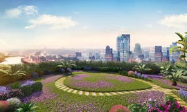 Vườn chân mây sở hữu tầm nhìn panorama ngắm toàn cảnh thành phố.