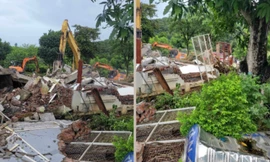Vụ ‘nhà vườn mọc ở công trường khai thác khoáng sản không phép’: Đã dỡ bỏ toàn bộ 16 công trình vi phạm