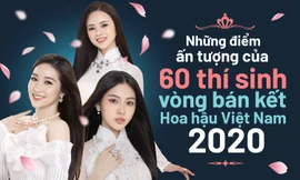 Ấn tượng 60 thí sinh vòng Bán kết Hoa hậu Việt Nam 2020