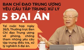 Năm đại án được yêu cầu điều tra xong trong năm 2020