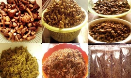 Ruốc nấm được yêu thích, chân nấm hương cháy hàng trong mùa ăn chay. 