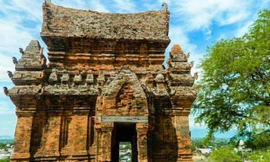 Tháp Po Klong Garai là một cụm tháp nổi tiếng trong các điểm đến trên bản đồ du lịch Ninh Thuận. Ảnh: Bảo Nghi