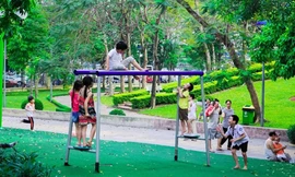 Những khoảng xanh công viên có ý nghĩa trong việc gắn kết gia đình (Ảnh Internet)