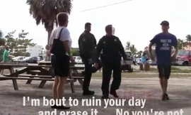 Anh chàng “lãnh đủ” vì trêu ghẹo cảnh sát