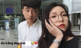 Bạn gái xinh đẹp của tiền đạo 10X ghi bàn thắng cho U22 Việt Nam