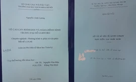 Bìa hai cuốn luận án Phó tiến sỹ