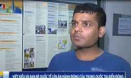 Người nước ngoài xuống đường ủng hộ Việt Nam