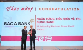 BAC A BANK vinh dự nhận giải thưởng Ngân hàng tiêu biểu về Tín dụng xanh 2019 trong khuôn khổ Giải thưởng Ngân hàng Việt Nam tiêu biểu (VOBA)
