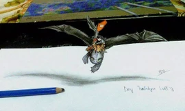 Tranh 3D siêu thực của học sinh lớp 10