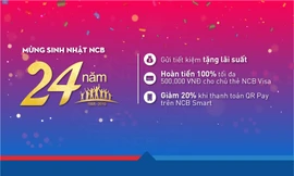 NCB tưng bừng ưu đãi mừng sinh nhật 24 năm