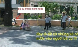 Xôn xao cụ bà mù bị ngược đãi giữa Sài Gòn